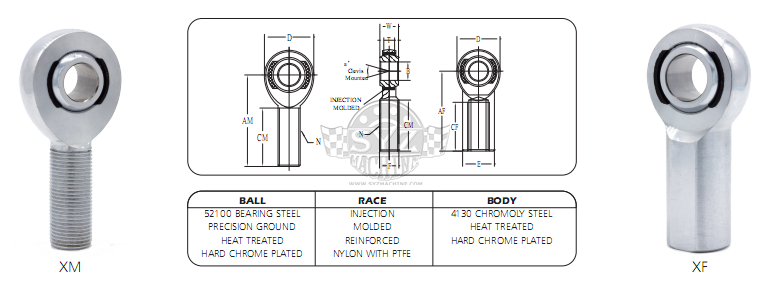 xm xf rod end