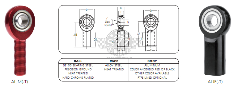aljm aljf rod end