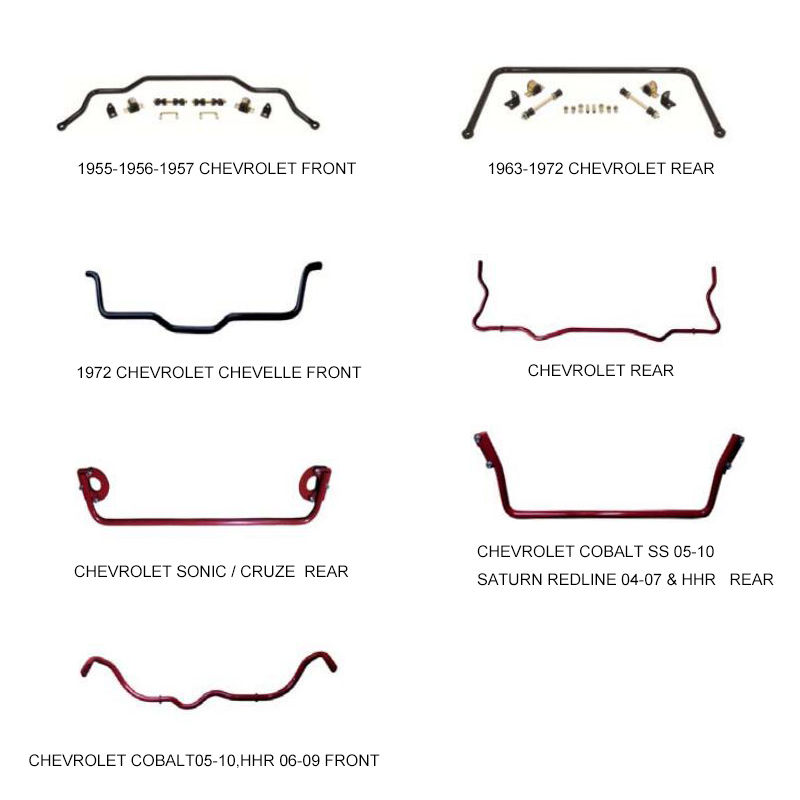 Chevrolet front and rear sway bar