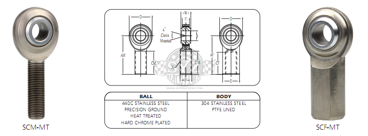 SCMM SCFM rod end SYZ Rod Ends SCM-M SCF-M rod end