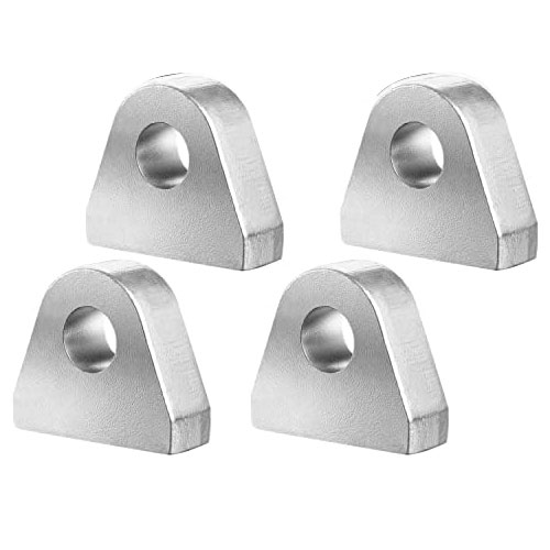 Weld-on shackle clevis mount bracket with machined pin slot