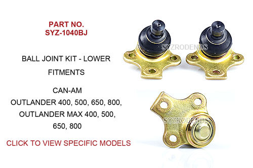 CanAm Outlander Lower Ball Joint 4130 SYZ1040BJ SYZ Rod Ends Lower ball joint 4130 for Can-Am Outlander – SYZ-1040BJ