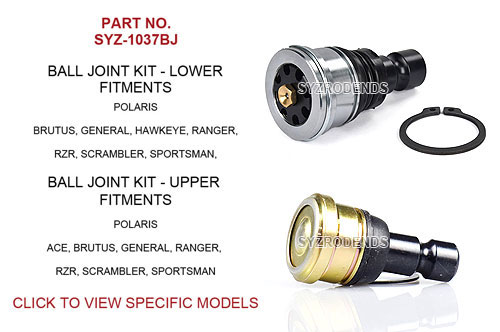 Polaris Upper and Lower Ball JointDurable 4130 SYZ1037BJ SYZ Rod Ends Polaris upper and lower ball joint made from 4130 steel – SYZ-1037BJ