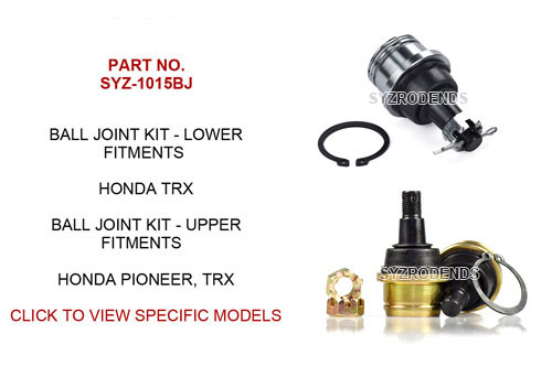 Upper and Lower Ball Joint for Honda TRX and PioneerSYZ1015BJ SYZ Rod Ends SYZ-1015BJ upper and lower ball joints for Honda TRX and Pioneer
