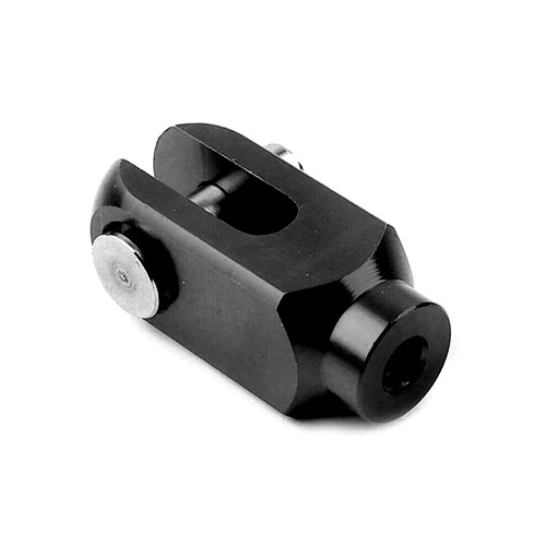 Anodized aluminum rear brake clevis for motorcycles, ATVs and off-road builds