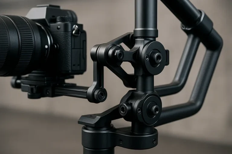 Gimbal system in robotics with precision mount