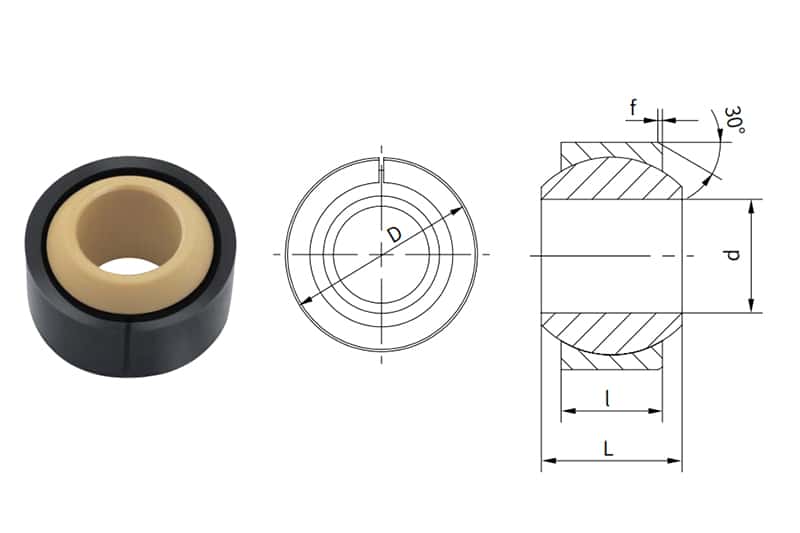 KFEM-LC-plastic spherical bearing